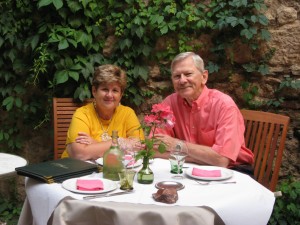 Celebrating Our 2010 Anniversary Over Dinner In The Languedoc-Roussillon, France